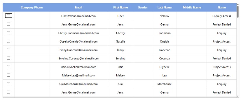 XML Grid