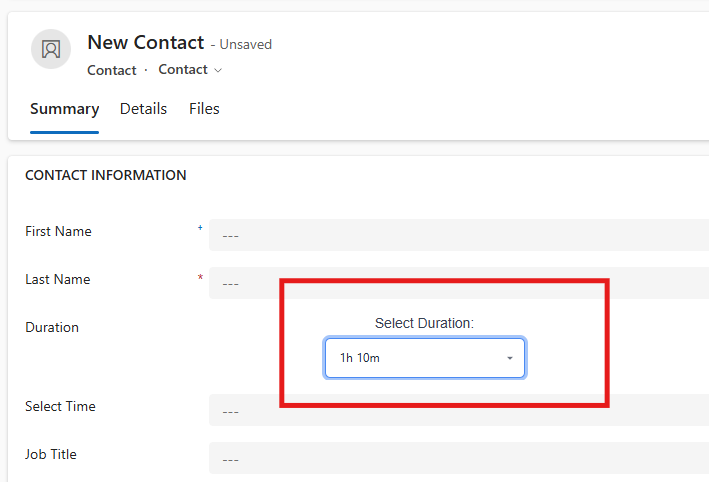 Duration Control