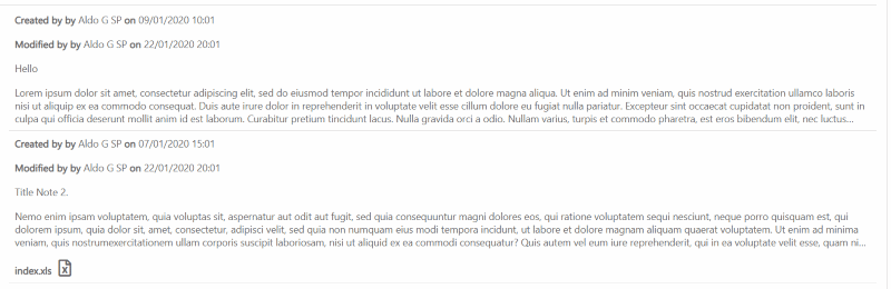 Lookup Notes Viewer