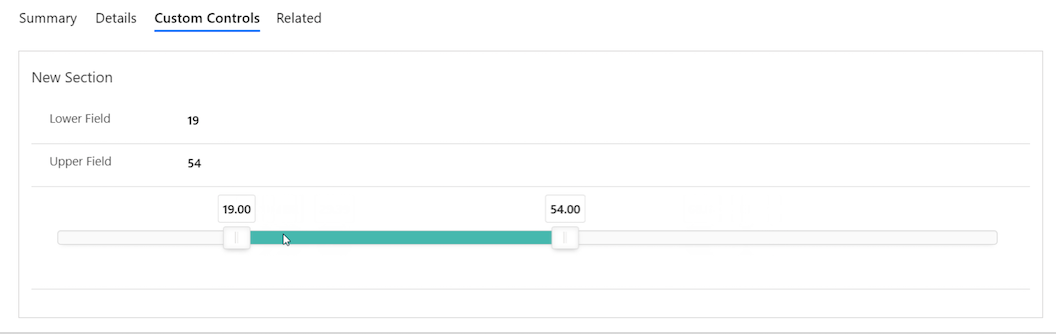 Range Slider Control