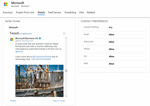 Twitter PCF Control