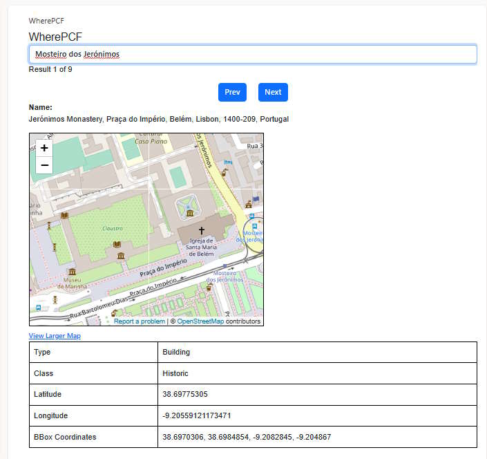 WherePCF